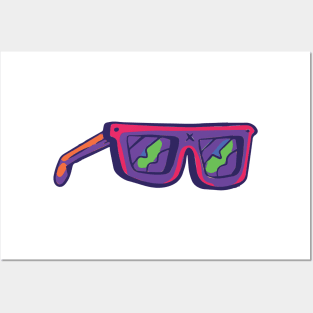 Crazy Halloween Party Glasses Posters and Art